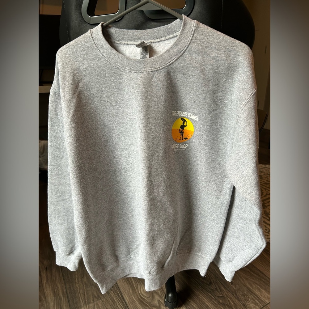 The Endless Summer Surf Shop Gildan Light Gray Sweatshirt